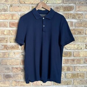 Banana Republic Navy Blue Luxury Touch Cotton Polo